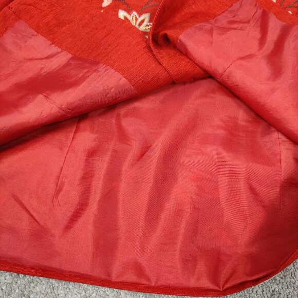 Silk Land Women's Embroidered 100% Silk Jacket Size Medium Bohemian Quiet Luxury - Picture 6 of 10